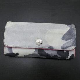 クロムハーツ【CHROMEHEARTS】WALLET JUDY/ジュディ/クロスボタン/長財布/迷彩/カモフラージュ【中古】19-1906