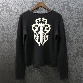 クロムハーツ×ルシアンペラフィネ【CHROMEHEARTS】【レディース】【カシミヤ】ダガー/ニット/Lサイズ【中古】19-3646