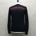 クロムハーツ【CHROMEHEARTS】【サーマル】ロンT/ロングスリーブTシャツ/フローラルクロス/ブラック/Mサイズ【中古】1…