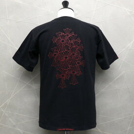 クロムハーツ【CHROMEHEARTS】【オールドモデル】セメタリークロスプリント/レッドプリント/ポケットTシャツ/ブラック/Mサイズ【中古】131371