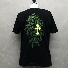 クロムハーツ【CHROMEHEARTS】セメタリークロスプリント/Tシャツ/グリーンカラー/ブラック/XLサイズ【中古】14705