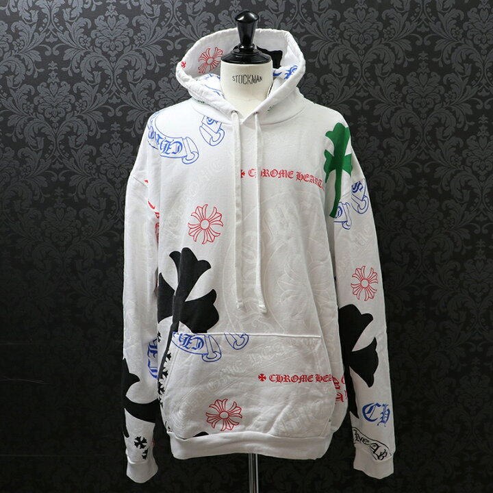 楽天市場】クロムハーツ【CHROMEHEARTS】【STENCIL HOODIE】総柄  
