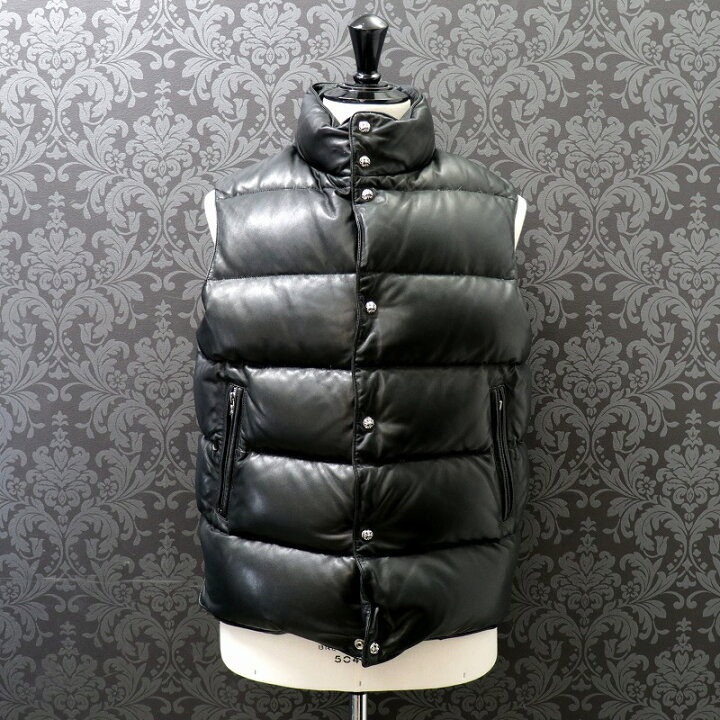 楽天市場】クロムハーツ【CHROMEHEARTS】STIFF /レザーダウンベスト 