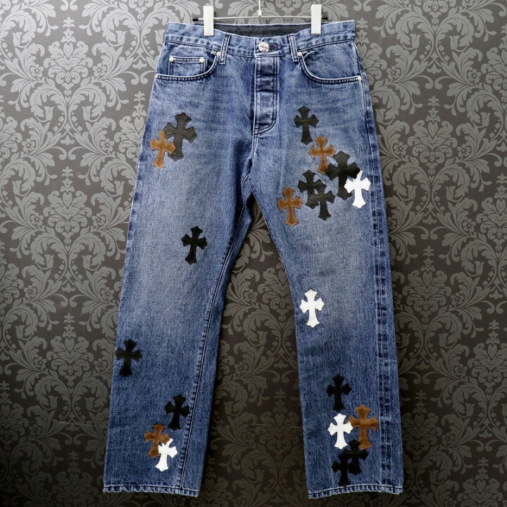 楽天市場】クロムハーツ【CHROMEHEARTS】Jeans/ストレートデニムパンツ 