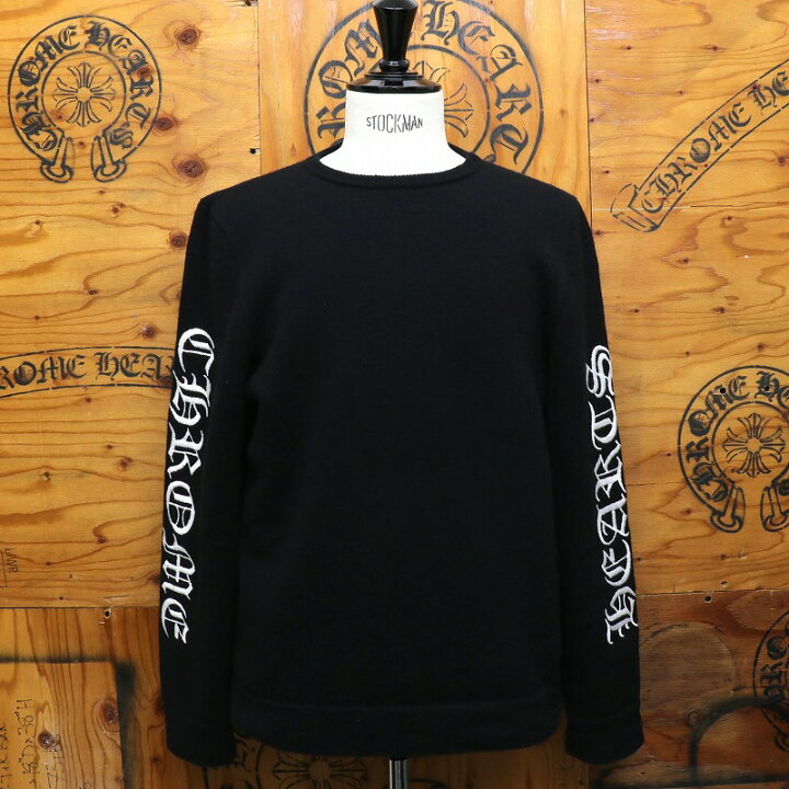 楽天市場】クロムハーツ【CHROMEHEARTS】【カシミヤ】袖ロゴ刺繍 