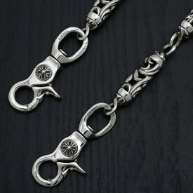 クロムハーツ【CHROMEHEARTS】【保証書付】【6リンク】ローラーウォレットチェーン/2クリップ/ショート/198.8g【中古】111476