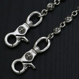 クロムハーツ【CHROMEHEARTS】【保証書付】【ショート】【＃2】クロスボール/ウォレットチェーン/2クリップ/169.7g【中古】112309