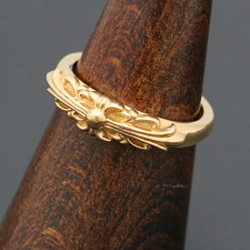 クロムハーツ【CHROMEHEARTS】【保証書付】【22K】ベイビークラシック/ベイビーフローラルクロスリング/23号/11.5g【中古】14844