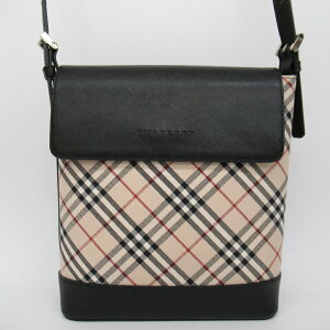 レディース【中古】ＢＵＲＢＥＲＲＹバーバリーショルダーバッグチェック柄ベージュ系【楽ギフ_包装選択】