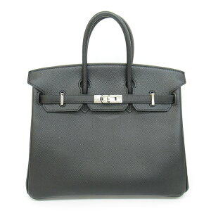 レディース【中古】ＨＥＲＭＥＳエルメスバーキン２５□Ｎ刻印ヴォーエプソンシルバー金具ハンドバッグ【楽ギフ_包装選択】