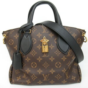 レディース【中古】ＬＯＵＩＳＶＵＩＴＴＯＮルイヴィトンフラワージップドトートＰＭＭ４４３５１モノグラム２ＷＡＹバッグ【楽ギフ_包装選択】