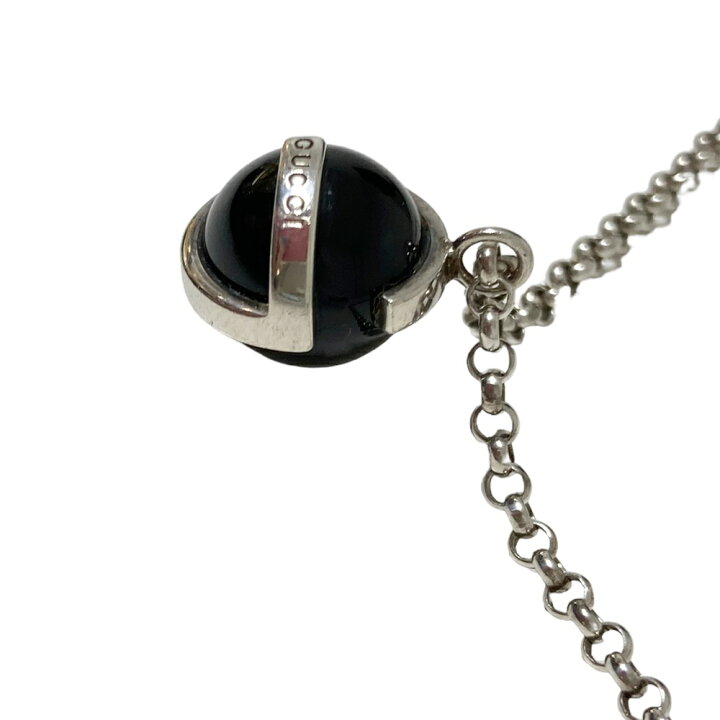 楽天市場】【中古】 GUCCI グッチ 094830 オニキスストーン Gモチーフ 