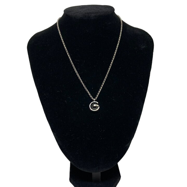 楽天市場】【中古】 GUCCI グッチ 094830 オニキスストーン Gモチーフ 