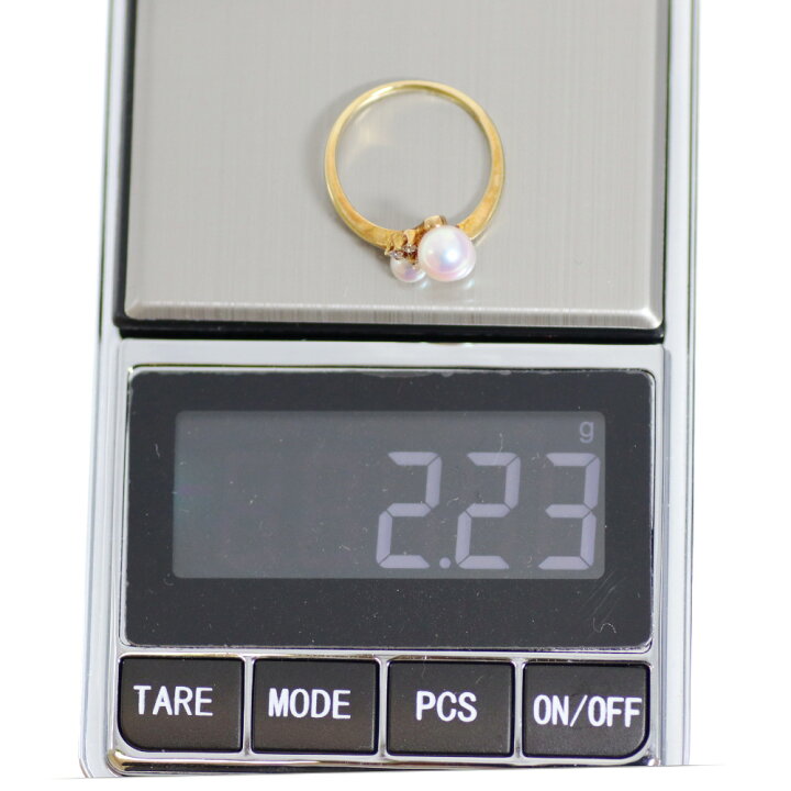 楽天市場】【中古】 K18リング パール4.0～5.7mm 約9号 2.2g ノン 
