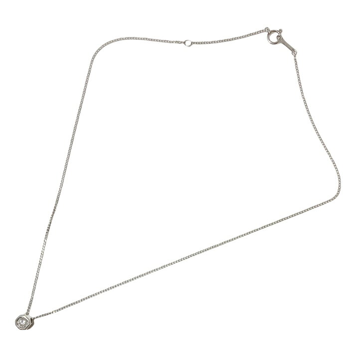 楽天市場】【中古】 Pt850 ダイヤモンドネックレス Pt850/D0.31ct 