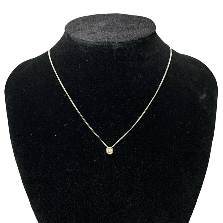 楽天市場】【中古】 Pt850 ダイヤモンドネックレス Pt850/D0.31ct 