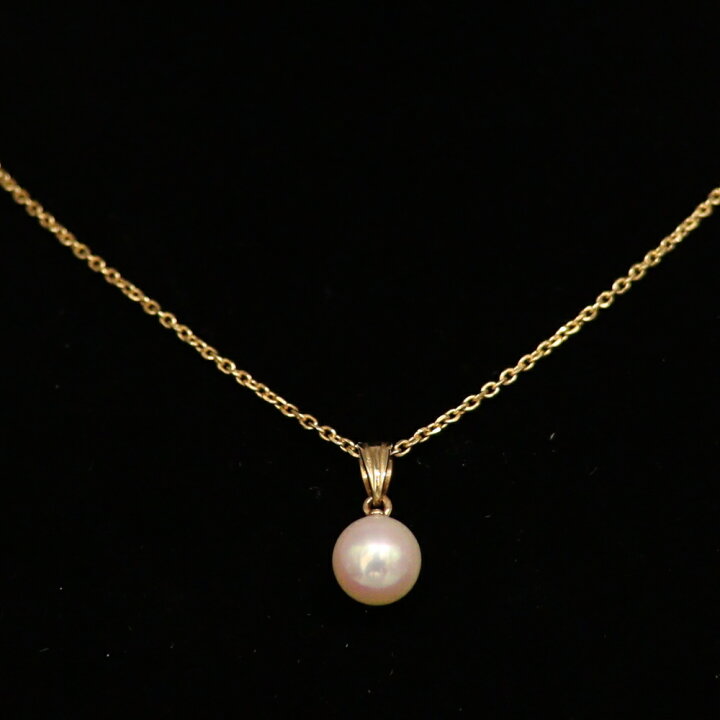 楽天市場】【中古】 TASAKI 田崎 パールネックレス 真珠ネックレス K18 