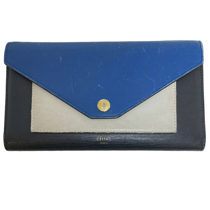 楽天市場】【中古】 CELINE セリーヌ マルチカラー長財布 ロング 