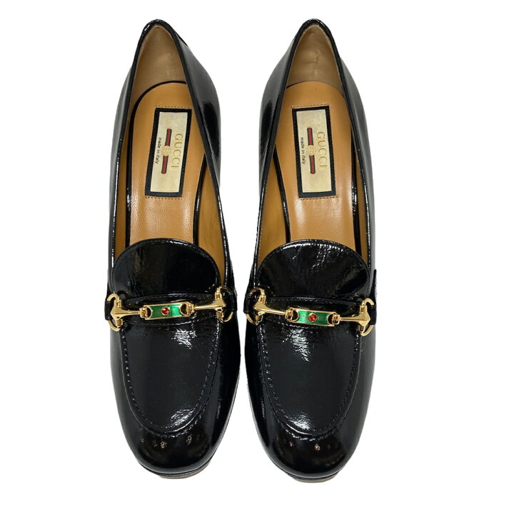 楽天市場】【中古】GUCCI グッチ 648700 ホースビットパンプス 24cm 