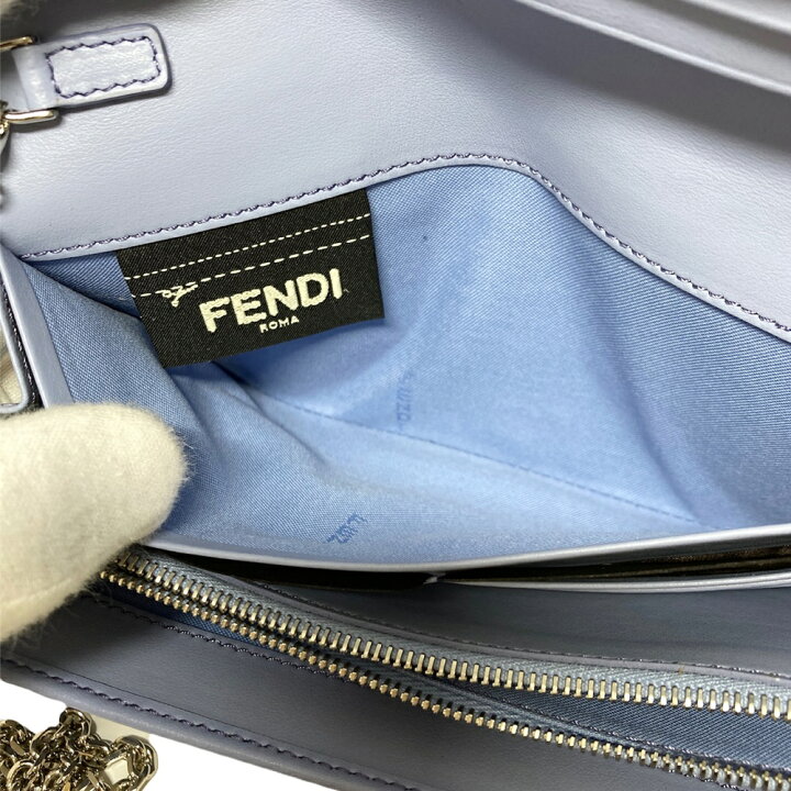 楽天市場】【中古】FENDI フェンディ チェーンウォレット カーフ 