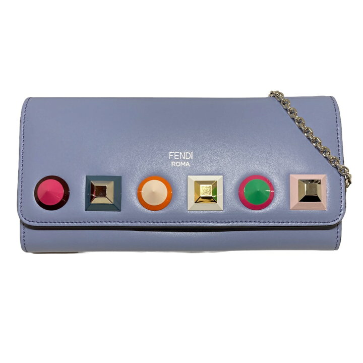 楽天市場】【中古】FENDI フェンディ チェーンウォレット カーフ 