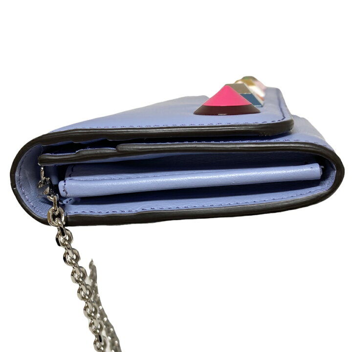 楽天市場】【中古】FENDI フェンディ チェーンウォレット カーフ 