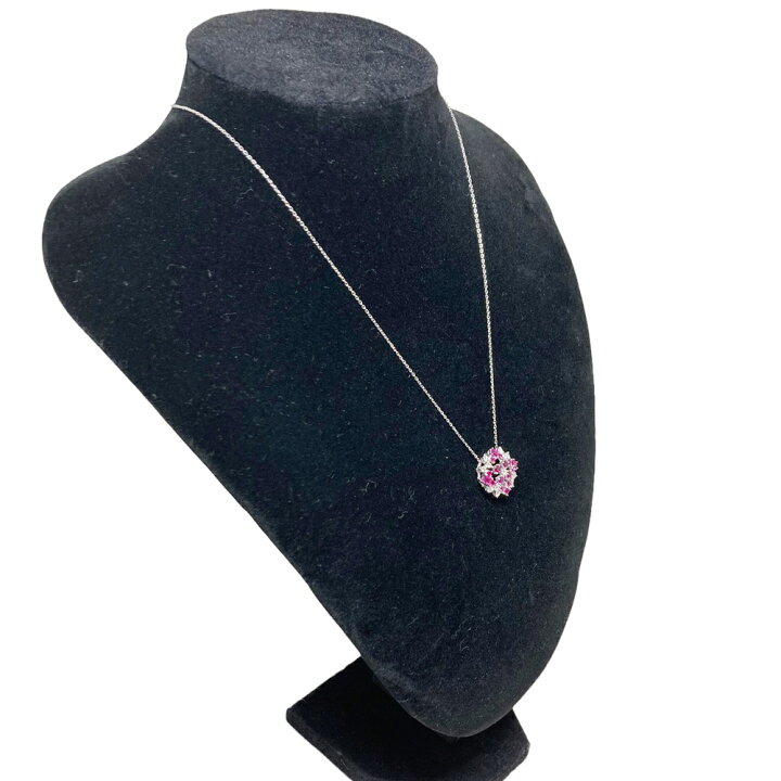 楽天市場】【中古】 TASAKI タサキ K18WG D0.35ct 赤石付 ネックレス 