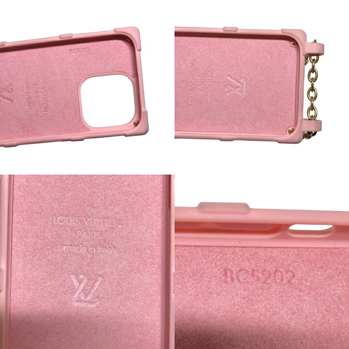Louis Vuitton》RE-TRUNK IPHONE 14 PRO Pink M82082 