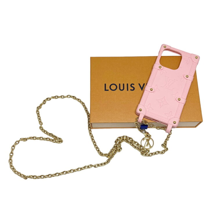 Auth】 Louis Vuitton Iphone case 14 Pro Pink M82082