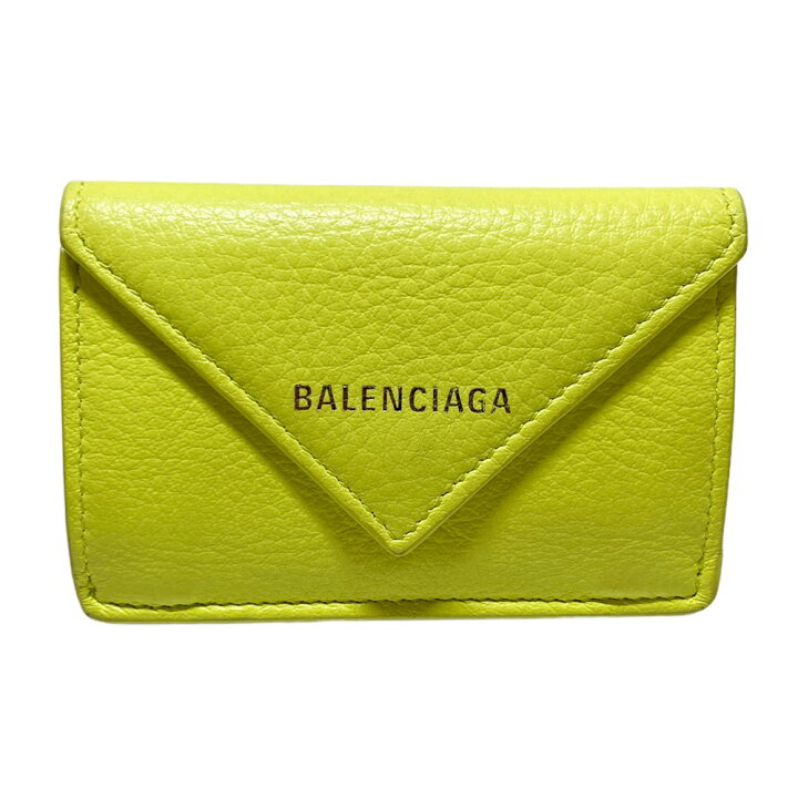 楽天市場】BALENCIAGA【バレンシアガ】391446 ペーパーミニウォレット  