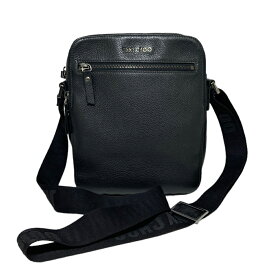 JIMMY CHOO【ジミーチュウ】L3QBWW メンズショルダーバッグ 肩掛け レザー ブラック ファスナー開閉式 【中古】 USED-B 質屋 かんてい局 加古川店 A24-0369 008