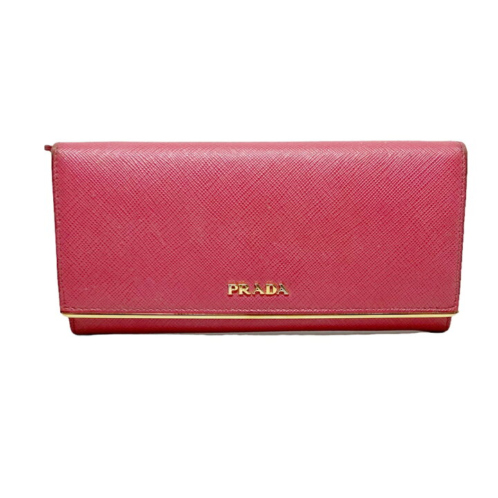 楽天市場】【中古】 PRADA プラダ 1MH132 サフィアーノレザー ロング  