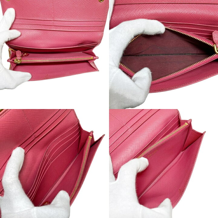 楽天市場】【中古】 PRADA プラダ 1MH132 サフィアーノレザー ロング 