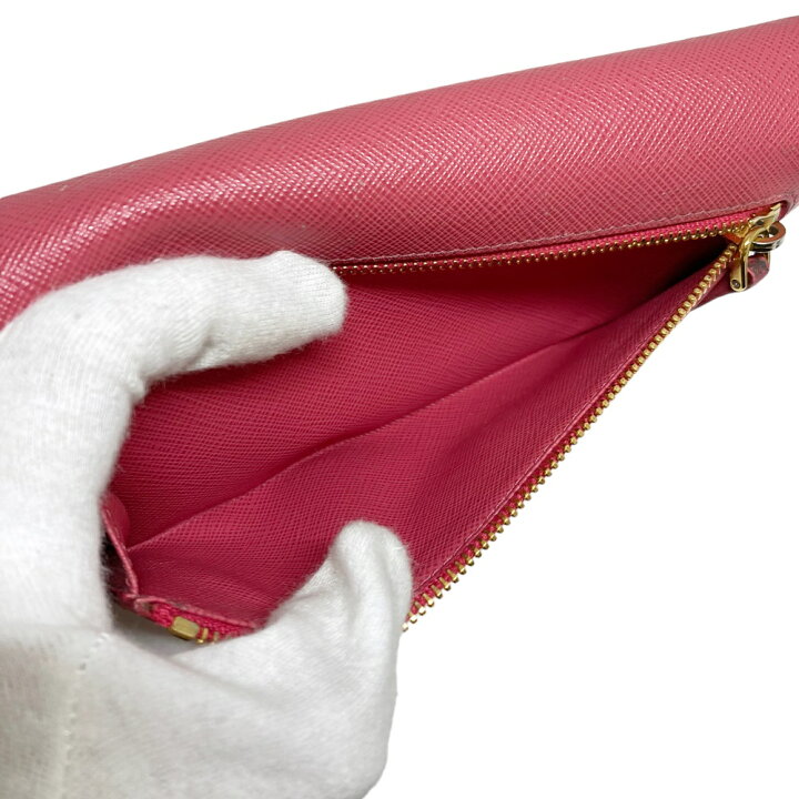 楽天市場】【中古】 PRADA プラダ 1MH132 サフィアーノレザー ロング 