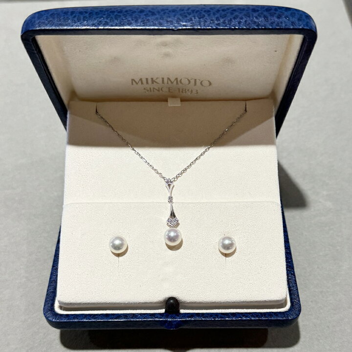 楽天市場】MIKIMOTO【ミキモト】パールネックレスピアスセット K18 