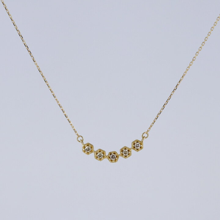 楽天市場】【新品】 K10ダイヤモンドネックレス K10/D0.04ct チェーン 