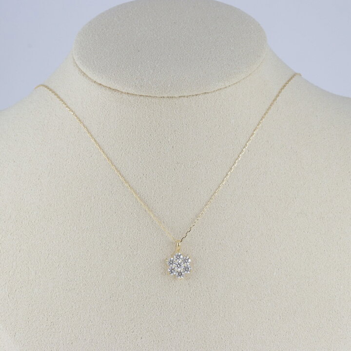 楽天市場】【新品】K18ダイヤモンドネックレス K18/D0.30ct チェーン  