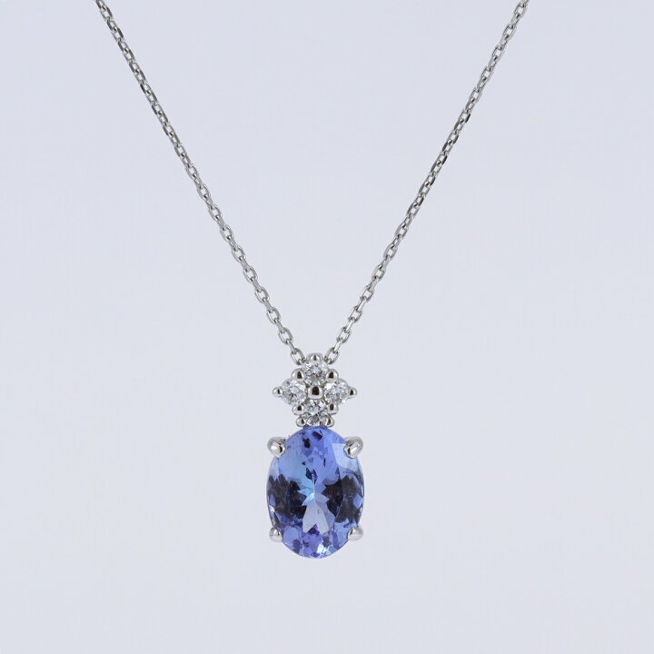 楽天市場】【新品】Pt850タンザナイトネックレス チェーンサイズ約  