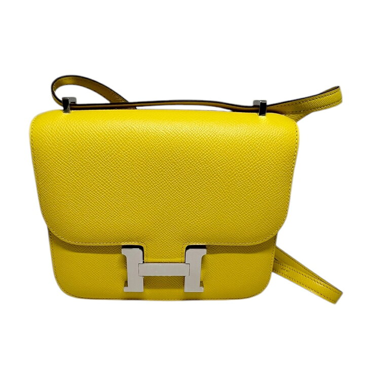 HERMES【エルメス】コンスタンスミニ U刻印 ヴォーエプソン イエロー 