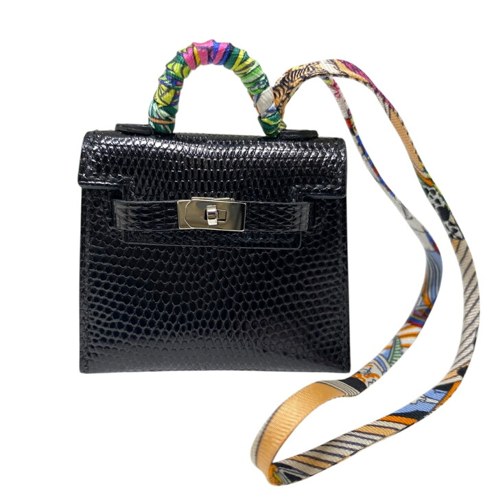 楽天市場】HERMES【エルメス】ケリーツイリーチャーム リザード×シルク 