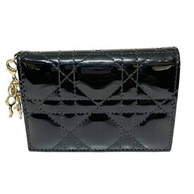 DIOR【ディオール】S0011OVRB_M900 Lady Dior Bloom カードホルダー 名刺入れ カーフスキン ブラック レディース【中古】 USED-B 質屋 かんてい局 加古川店 A25-0818 008