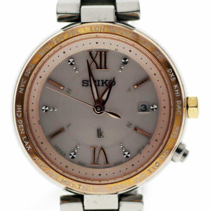 SEIKO 1B25 ソーラー電波 C-19（動作良好） 貸し 