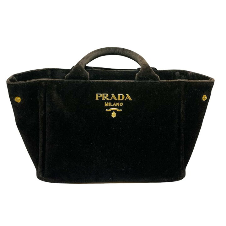 楽天市場】【中古】PRADA プラダ ベロア 2WAYハンドバッグ 1BA038  