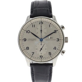 【中古】｜IWC インターナショナルウォッチカンパニー 371446 ポルトギーゼ クロノグラフ ホワイト メンズ 腕時計