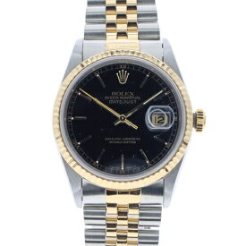 【中古】｜ロレックス Rolex 16233 デイトジャスト ブラック S番 時計 メンズ