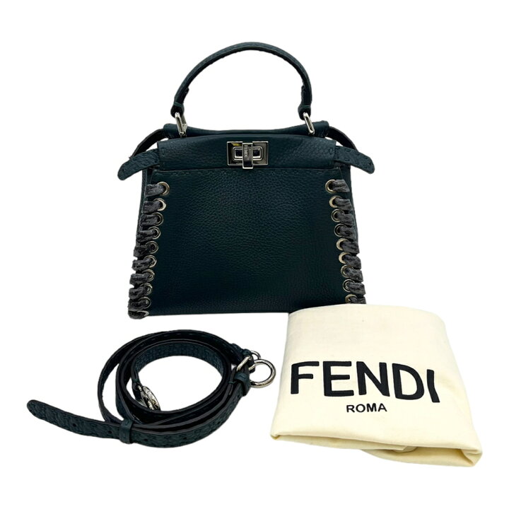 楽天市場】【中古】｜FENDI フェンディ ピーカブー ミニセレリア 2way  