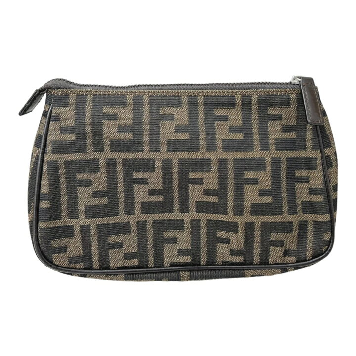 楽天市場】【中古】｜FENDI フェンディ ズッカ柄 ポーチ 化粧ポーチ 
