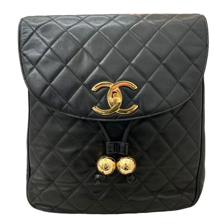 楽天市場】【中古】｜CHANEL シャネル マトラッセ ラムスキン リュック 