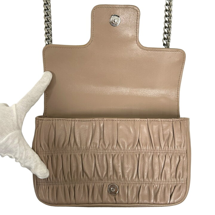 楽天市場】【中古】｜PRADA プラダ 1BD235 ギャザー チェーン  