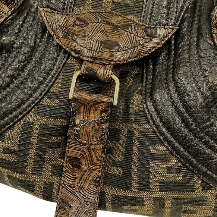楽天市場】【中古】｜FENDI フェンディ スパイバッグ 8BR511 ズッカ柄 